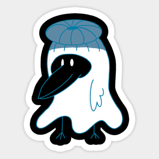 Little Ghost Crow Sticker